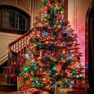 large rooftop sleigh with 9 reindeer freshly painted.