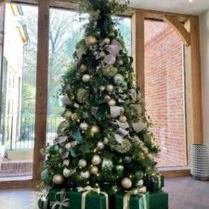 large rooftop sleigh with 9 reindeer freshly painted.