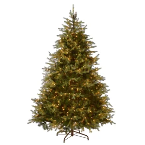 9 ft. pre lit nordic spruce medium tree with clear lights
